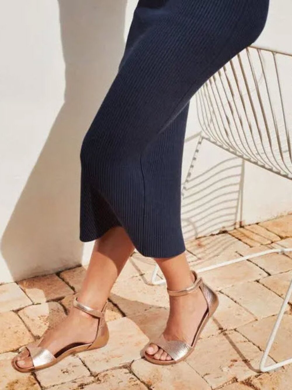 PEDRO GARCIA Jela Ankle Strap Sandal In Gold Sz EU39.5/US9.5